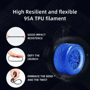 GEEETECH TPU Filament - átlátszó ezüst (95a) (1kg)